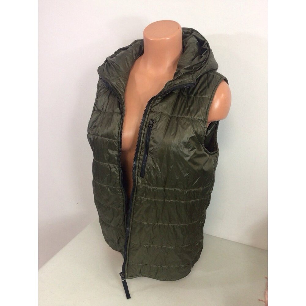 Zara Vest Puffer Hooded Womens Medium
